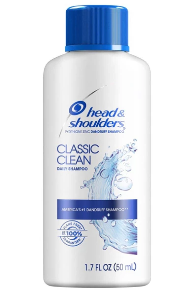 Head & Shoulders Classic Clean Günlük Şampuan 50ML Seyahat Boyu