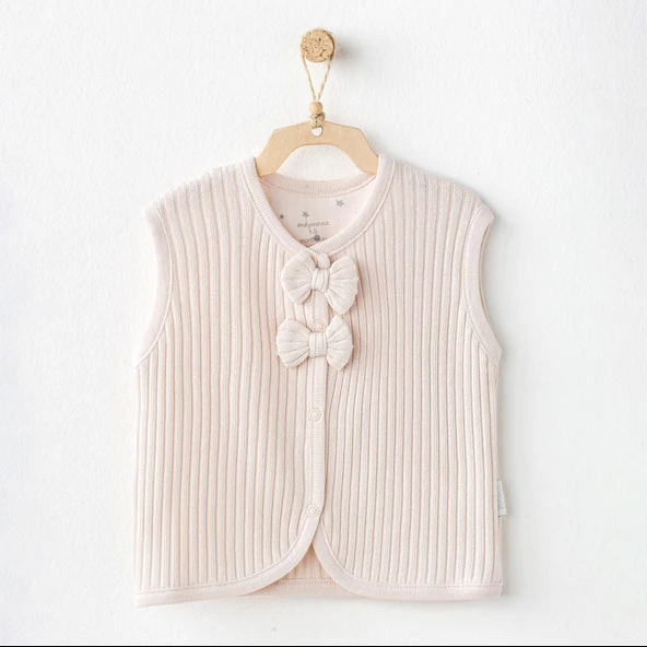 Kız Bebek Yelek Vest Sweet Penguin AC25098 - Resim 6