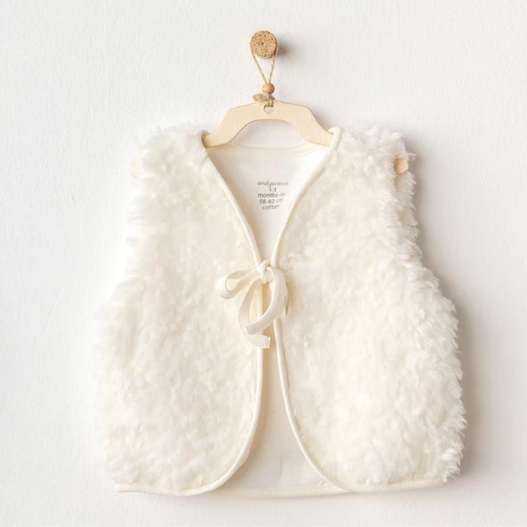 Kız Bebek Yelek Vest Plush Basic AC25254 - 4