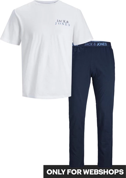 Jack & Jones 12252292 Additionals Jacalex Ss Tee And Pants Set Erkek Pijama Takım