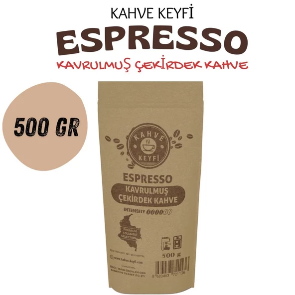 Kahve Kyefi Espresso Kavrulmuş Çekirdek 500 Gr