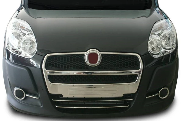 OMSA Fiat Doblo Krom Ön Panjur 2 Parça 2010-2014 Arası - 2