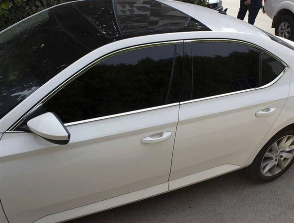 OMSA Skoda Superb B8 Krom Cam Çerçevesi 12 Parça 2015-2023 Arası - Resim 6