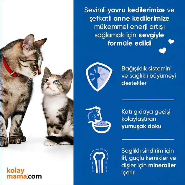 Hills Science Plan Kitten & Mother Tavuk ve Hindili Anne ve Yavru Kedi Konservesi - Resim 6