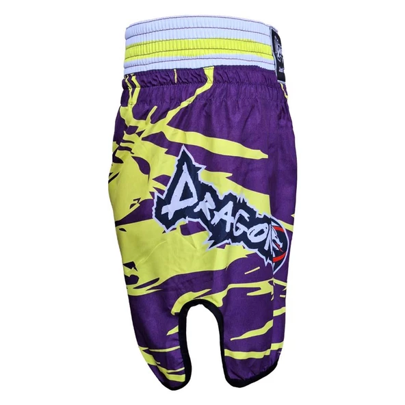 DragonDo KB246 Kick Boks Şortu Kick Boxing Antrenman Şortu Dijital Baskılı Neon Şort - 5