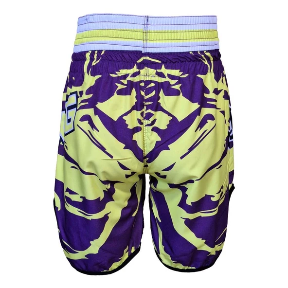 DragonDo KB246 Kick Boks Şortu Kick Boxing Antrenman Şortu Dijital Baskılı Neon Şort - 6
