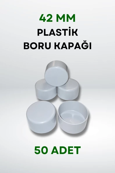 Plastik Boru Kapağı 42 MM (50 Adet) - 2