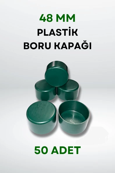 Plastik Boru Kapağı 48 MM (50 Adet) - 3