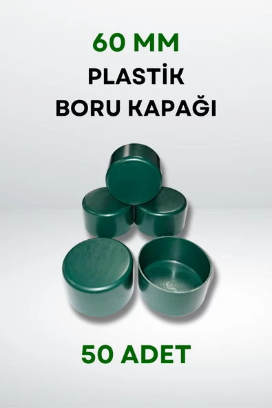 Plastik Boru Kapağı 60 MM (50 Adet) - 3