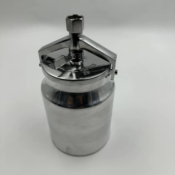 Boya Tabancası Alttan Depo Haznesi Alüminyum 1000ml - Resim 3