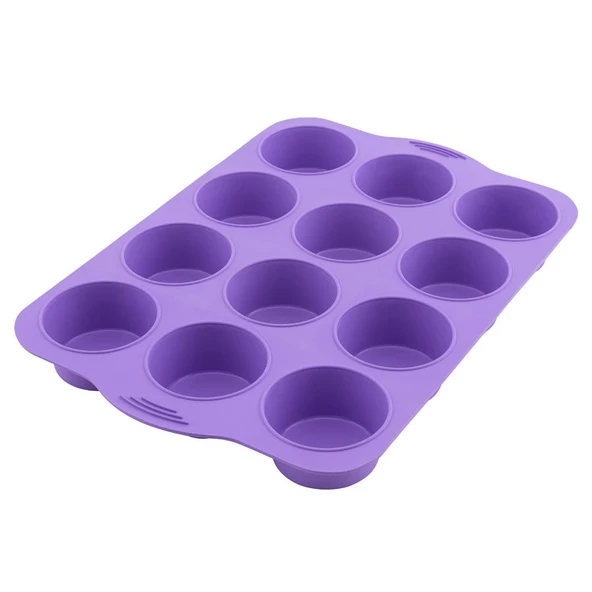 SİLİCOLİFE 12'Lİ SİLİNDİR MUFFİN KALIBI - 7