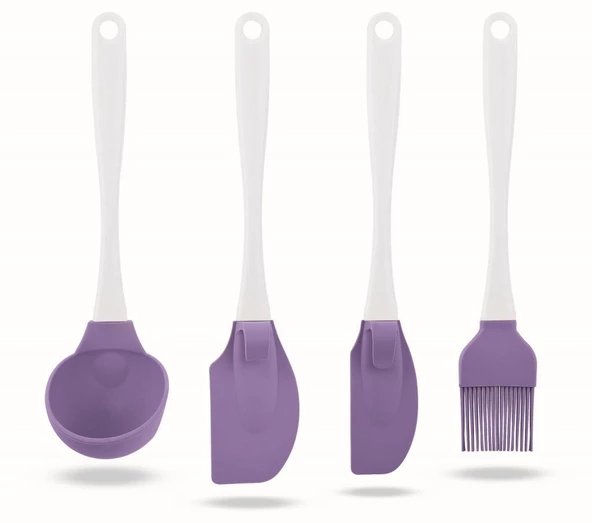 SİLİCOLİFE SERVİS SETİ SİLİKON KEPÇE, BÜYÜK SPATULA, KÜÇÜK SPATULA, FIRÇA - 3