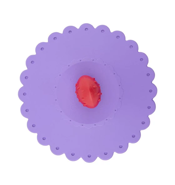 Toz Geçirmez Ve Isı Koruyucu Bardak Kapağı, Çilek Figürlü Silikon Bardak Kapağı - 5