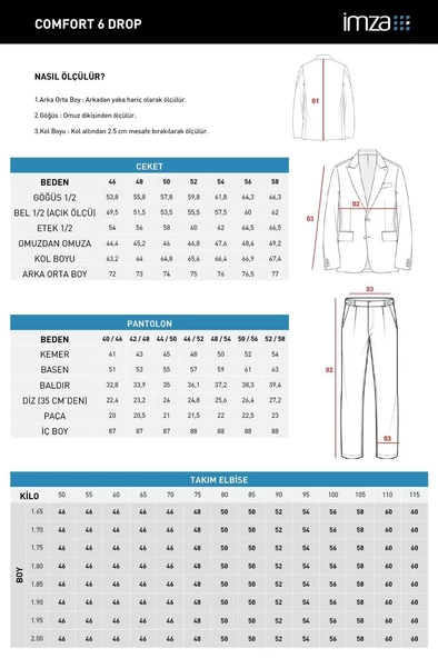 Siyah Gabardin Mono Yaka Astarlı 6 Drop Comfort Fit Rahat Kesim Takım Elbise 1001229010 - 6