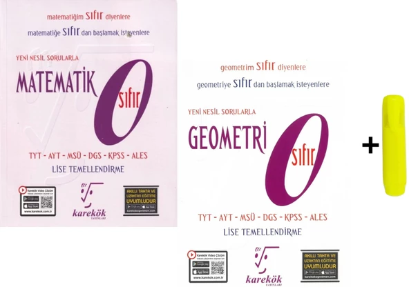 Karekök Matematik ve Geometri Sıfır Kitabı Seti