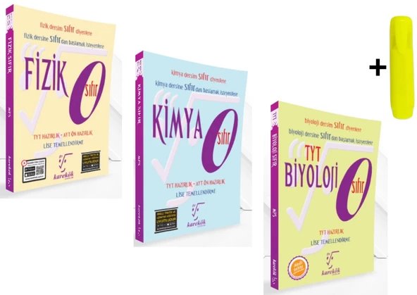 Karekök Fizik Kimya Ve Biyoloji Sıfır Kitabı Seti