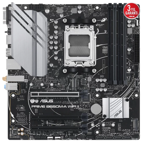 Asus Prime B650M-A WIFI II RGB M.2 DDR5 AM5 Anakart - 4