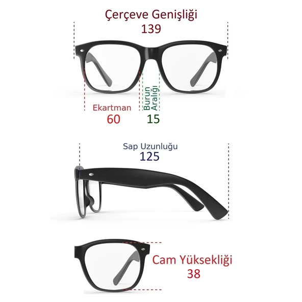 Di Caprio DC18198P Siyah Yüzü Saran Kavisli Erkek Güneş Gözlüğü - 6