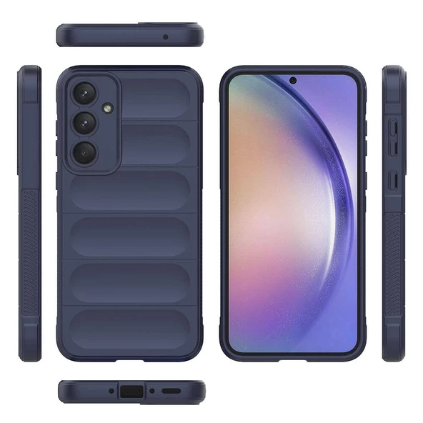 Galaxy A35 Kılıf Esnek TPU Oyuklu Arka Yüzey Tasarımlı Redclick Etnik Silikon Kapak - 11