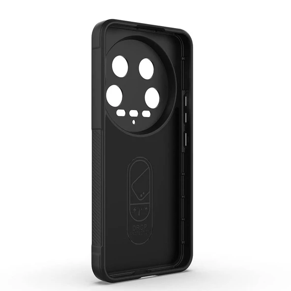 Xiaomi Mi 14 Ultra Kılıf Esnek TPU Oyuklu Arka Yüzey Tasarımlı Redclick Etnik Silikon Kapak - Resim 6