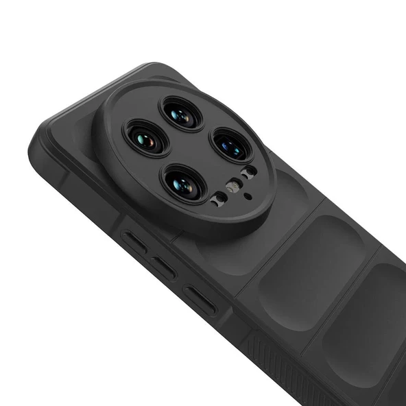 Xiaomi Mi 14 Ultra Kılıf Esnek TPU Oyuklu Arka Yüzey Tasarımlı Redclick Etnik Silikon Kapak - Resim 10