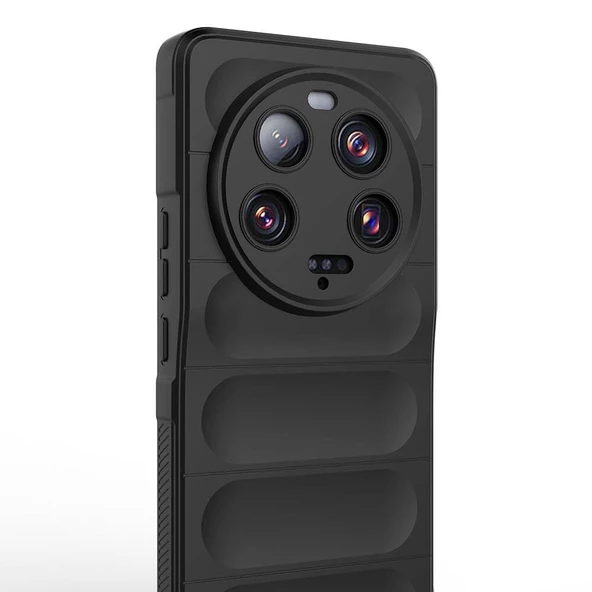 Xiaomi Mi 13 Ultra Kılıf Esnek TPU Oyuklu Arka Yüzey Tasarımlı Redclick Etnik Silikon Kapak - Resim 4