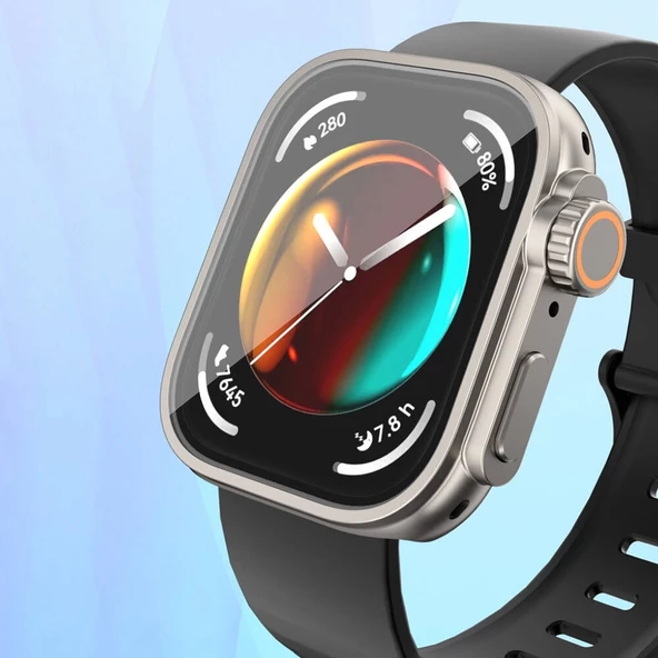 Huawei Watch Fit 3 to Apple Watch Ultra 49mm Kasa Dönüştürücü ve Ekran Koruyucu Redclick Watch Gard 33 - 4