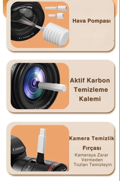 Q 21 in 1 Şarjlı Klavye Süpürgesi Kamera Kulaklık Cep Telefonu Macbook Laptop Klavye Temizleme Kiti - 4