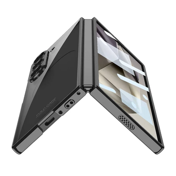 Galaxy Z Fold 6 Kılıf Redclick Full Camlı Kıpta Kapak - Resim 2
