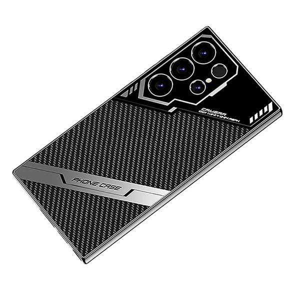 Galaxy S23 Ultra Kılıf Kamera Korumalı Karbon Tasarım Redclick Yeni Seri Procase Kapak - Resim 3