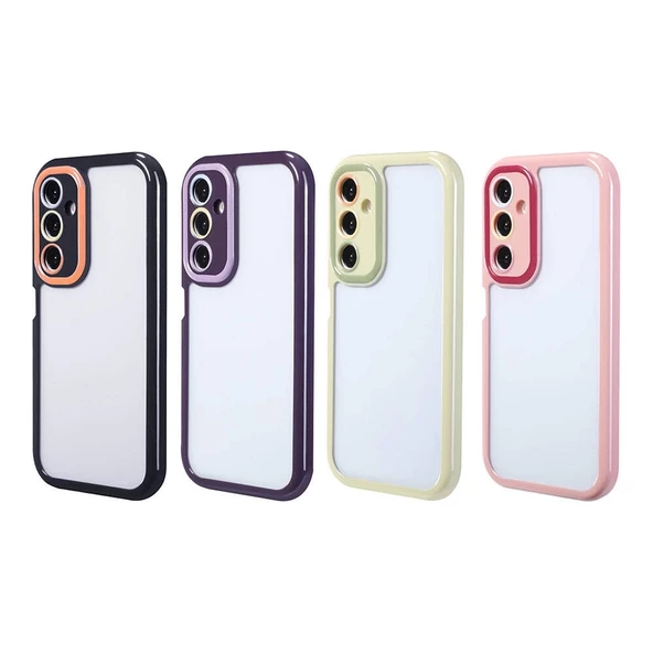 Galaxy A05S Kılıf Kamera Korumalı Renkli Kenar ve Çerçeve Tasarımlı Redclick Vitamin Kapak - 2