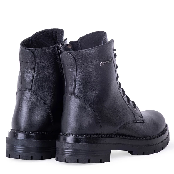 Pierre Cardin 54061 Kadın Hakiki Deri Fermuarlı Bağcıklı Bot - 3