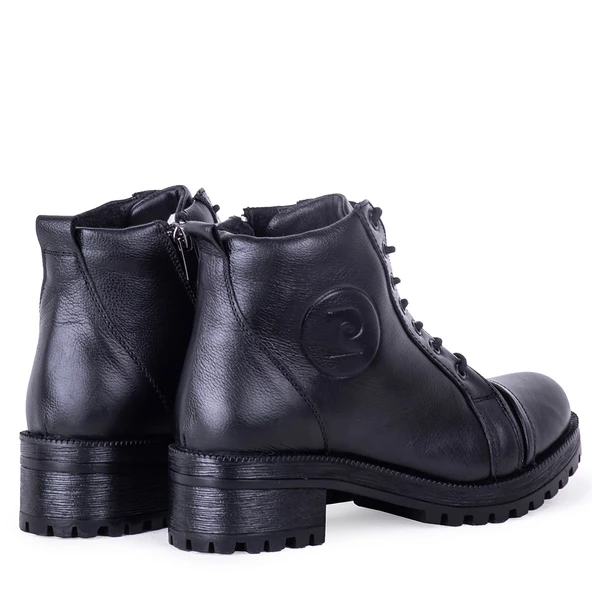 Pierre Cardin 54062 Kadın Hakiki Deri Fermuarlı Bağcıklı Bot - 3