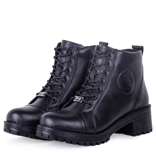 Pierre Cardin 54062 Kadın Hakiki Deri Fermuarlı Bağcıklı Bot - 2