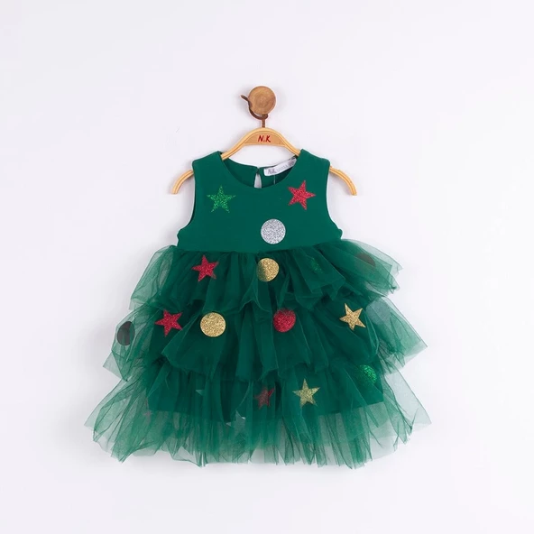 NK-73603 Çam Ağacı Yılbaşı Elbisesi - 11