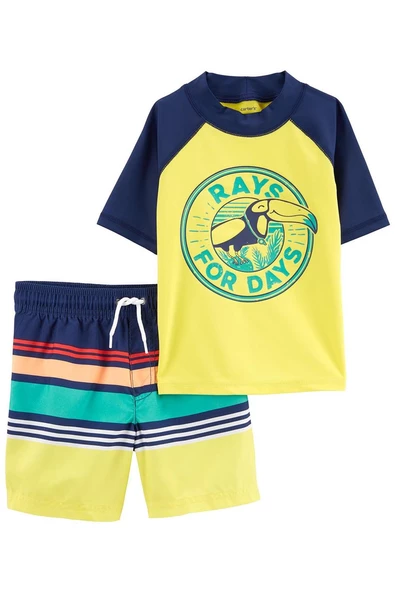 Carter's Erkek Bebek Güneş Koruyucu Mayo Set - 5