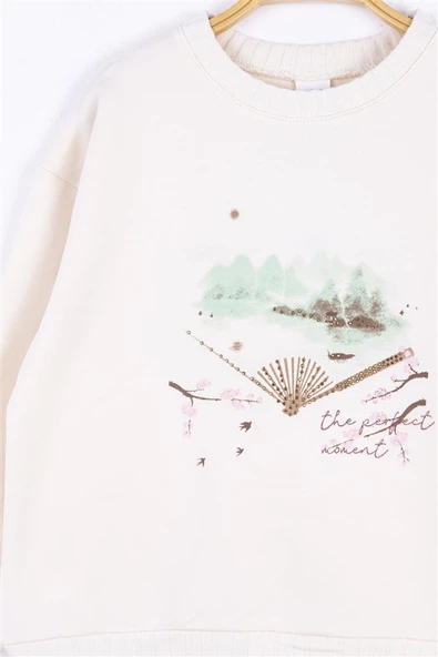 Kız Bebek Yelpaze Temalı Sweat - Resim 6