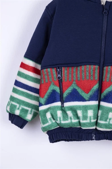 NK KİDS Erkek Bebek Etnik Fermuarlı Hırka - 4