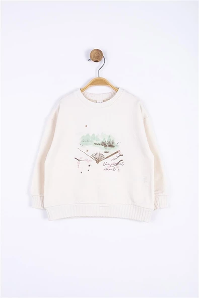 Kız Bebek Yelpaze Temalı Sweat - Resim 3