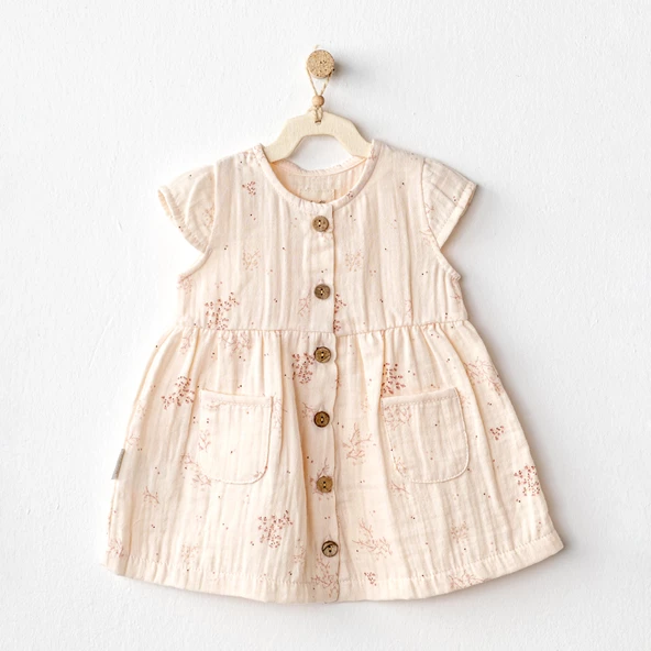 Kız Bebek Elbise Dress Pretty Flowers AC24679