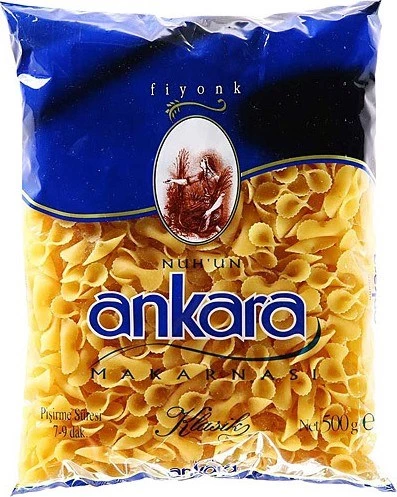 Nuhun Ankara Makarnası Klasik Fiyonk Makarna 5 x 500 G