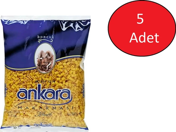 Nuhun Ankara Boncuk Makarna 5 x 500 G