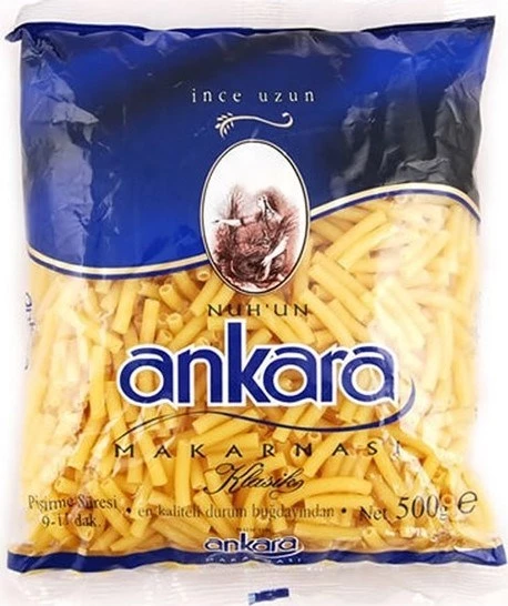 Nuhun Ankara Makarnası Klasik İnce Uzun 5 x 500 G