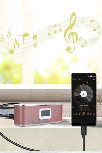 BUFFER®  Type C Android ve  35 mm Kulaklık Girişli Ses Dönüştürücü Aux  Kablo - 10