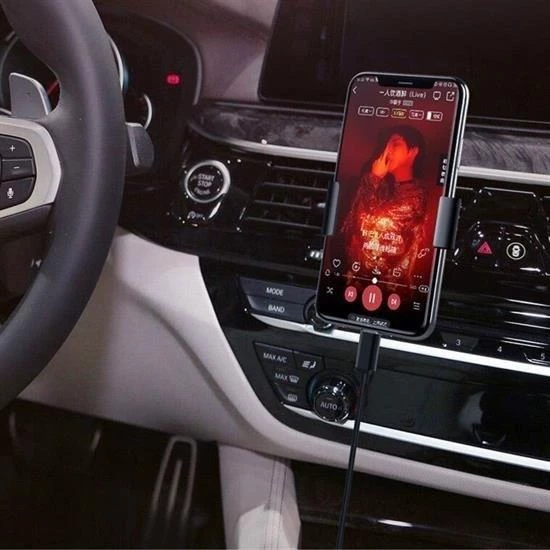 BUFFER®  Type C Android ve  35 mm Kulaklık Girişli Ses Dönüştürücü Aux  Kablo - 2