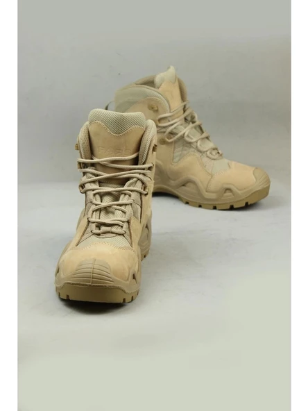Pars 102 Power Mid Hakiki Nubuk Deri Su Itici Özellikli Askeri& Polis Outdoor Tactical Kısa Bot - 2