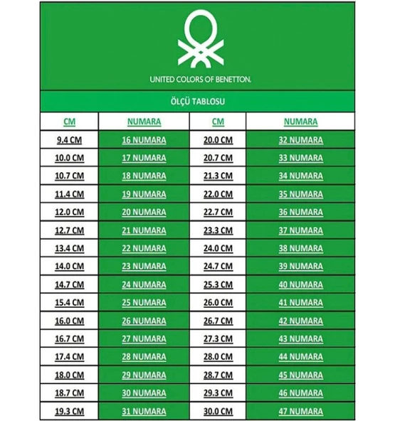 Benetton 30868 Unisex 4K Günlük Sneaker Hı Ayakkabı - 8