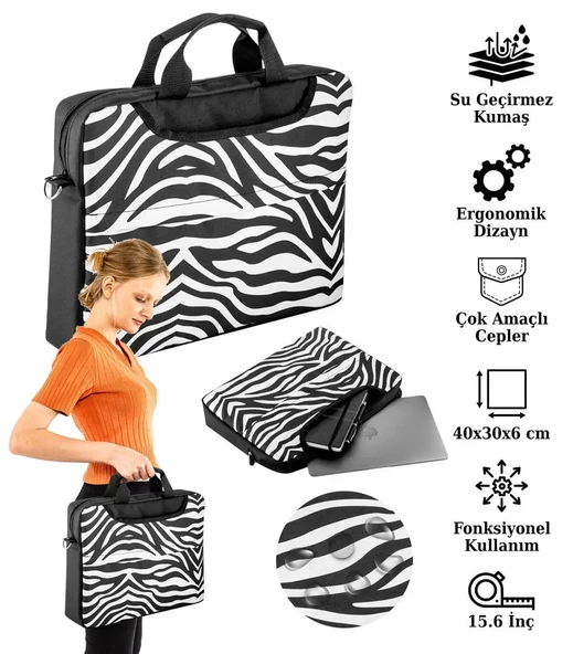 Notebook Laptop Macbook Evrak Çantası 13"-13.6"-14"-15.6" inç - 800 - 9