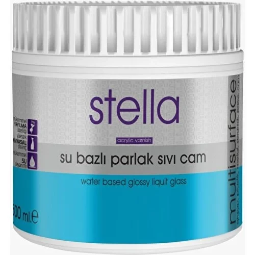 STELLA SU BAZLI SIVI CAM PARLAK