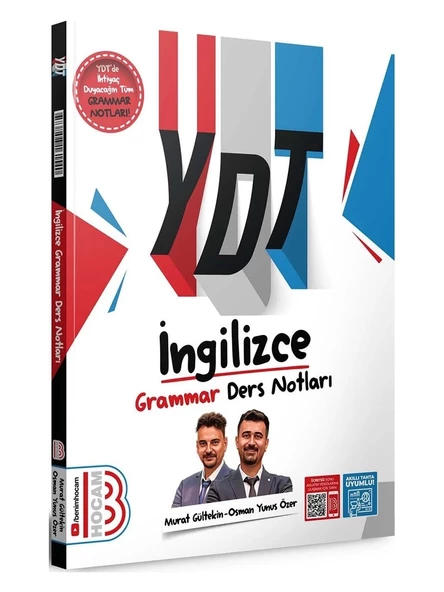 Benim Hocam Yayınları 2025 YDT İngilizce Grammar Ders Notları